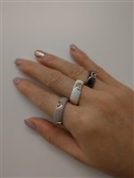 Anello Damiani Donna D.Icon in Ceramica Diamante 0.007 Ct 20087240 - 20087240